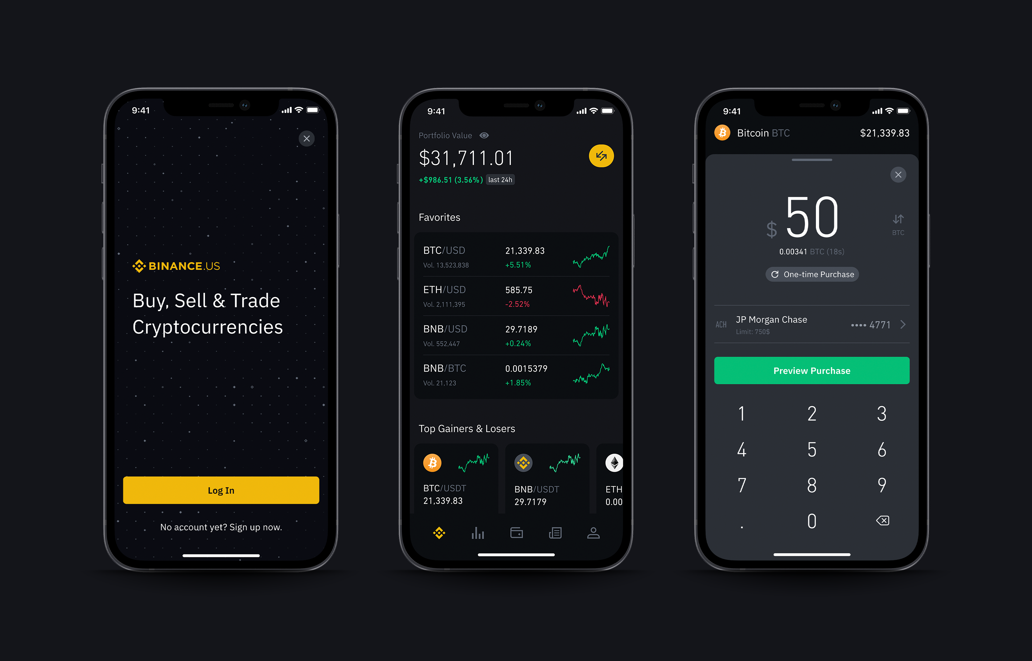 Binance.US App 2.0 gallery image