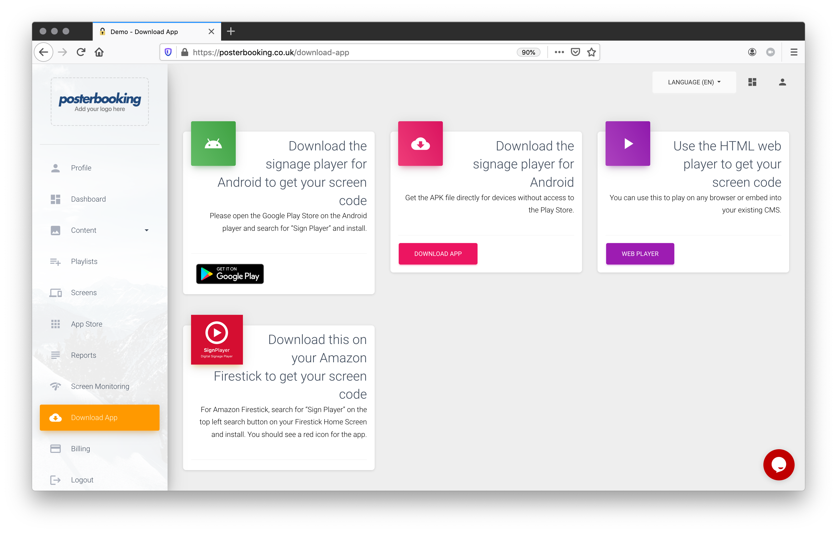 Dijital tabela yazılımı: posterbooking media 13