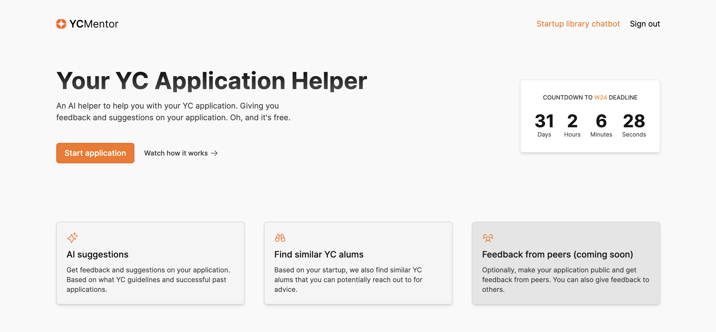 startuptile YC Application Helper-AI helper for your YC application