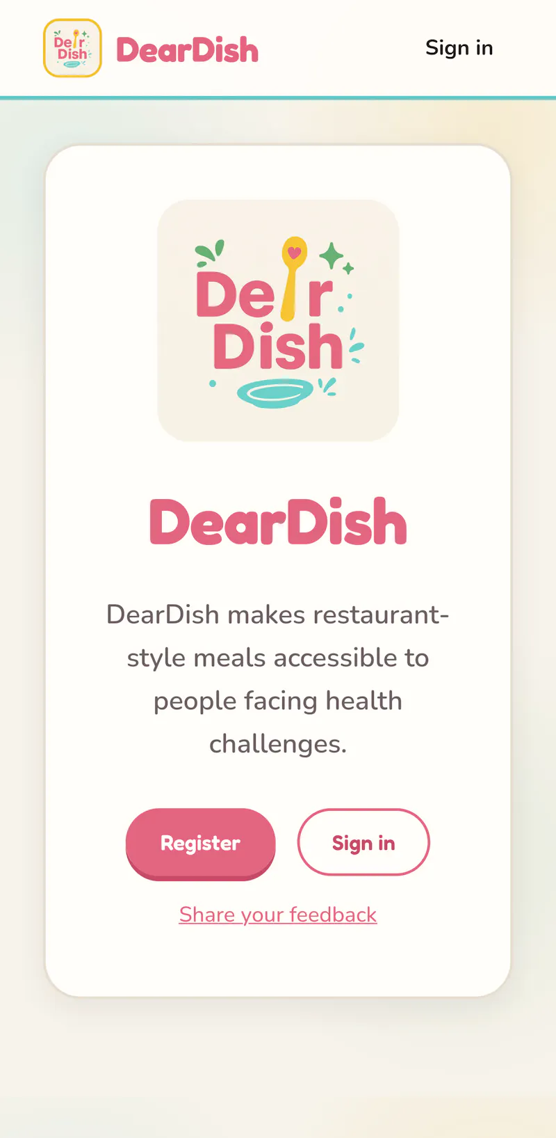 DearDish screenshot 1