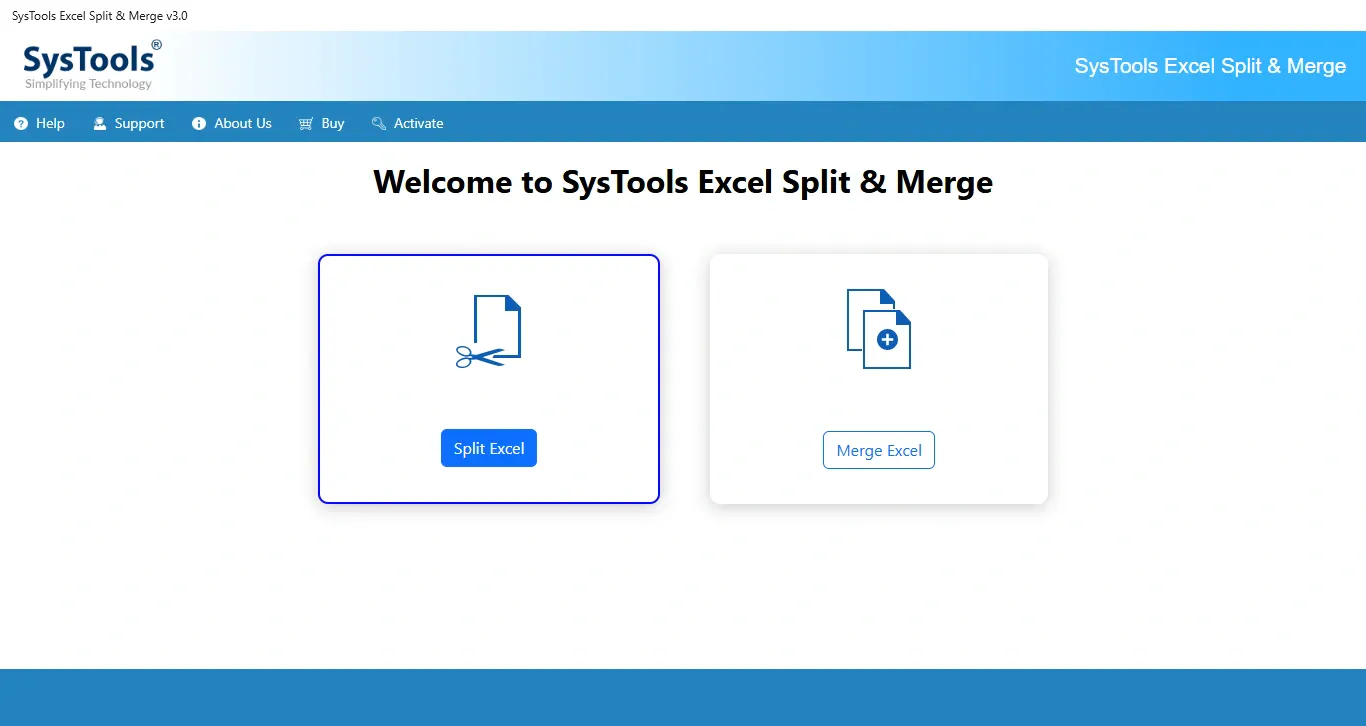 Banner del producto Excel Splitter Tool to Split Excel Files