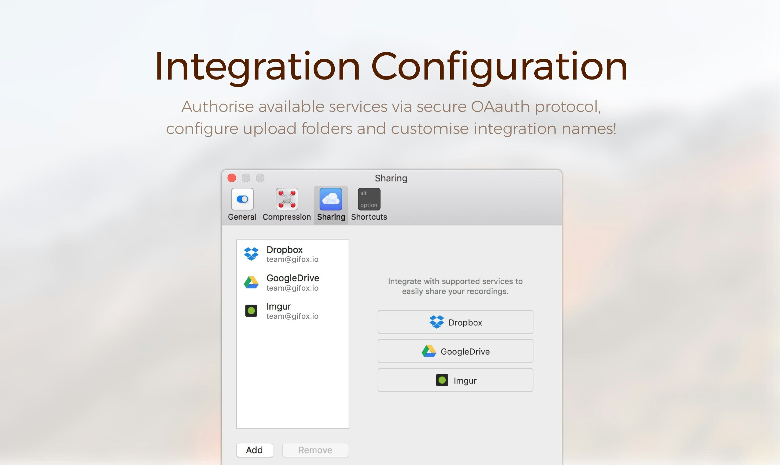 Gifox + Integrations gallery image