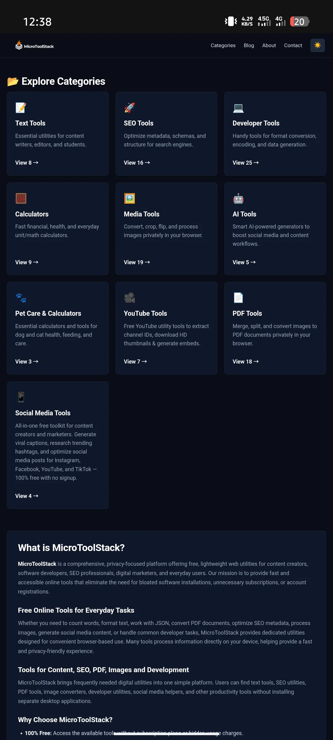 MicroToolStack screenshot