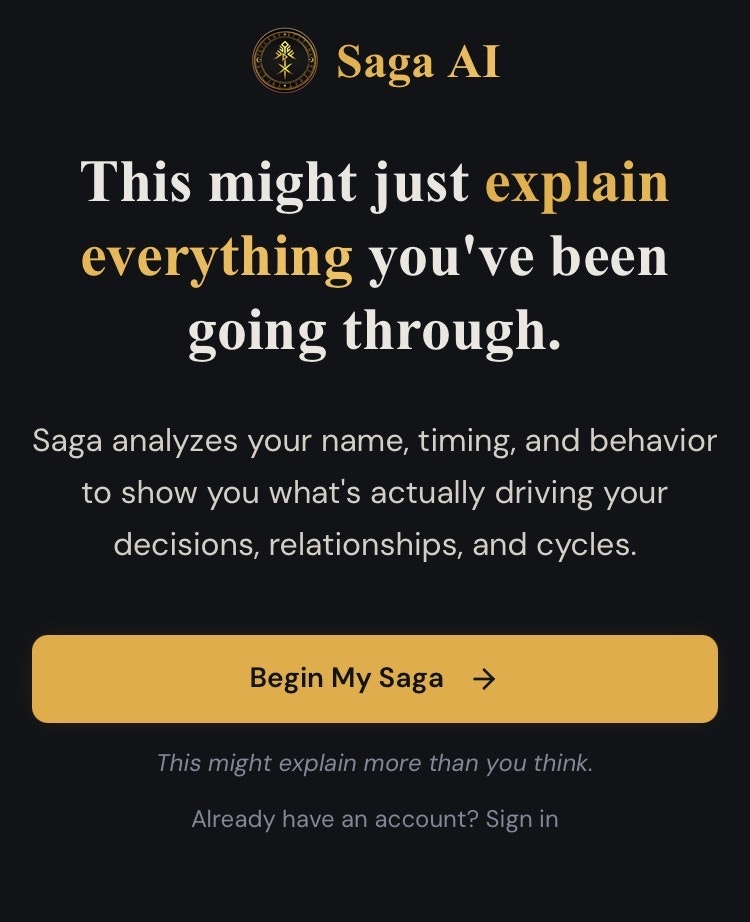 Saga AI – Pattern Intelligence gallery image