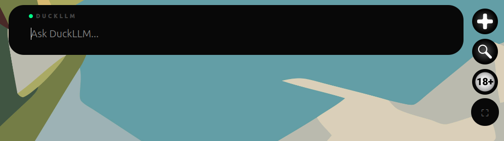 DuckLLM - Main product screenshot demonstrating key features and user interface