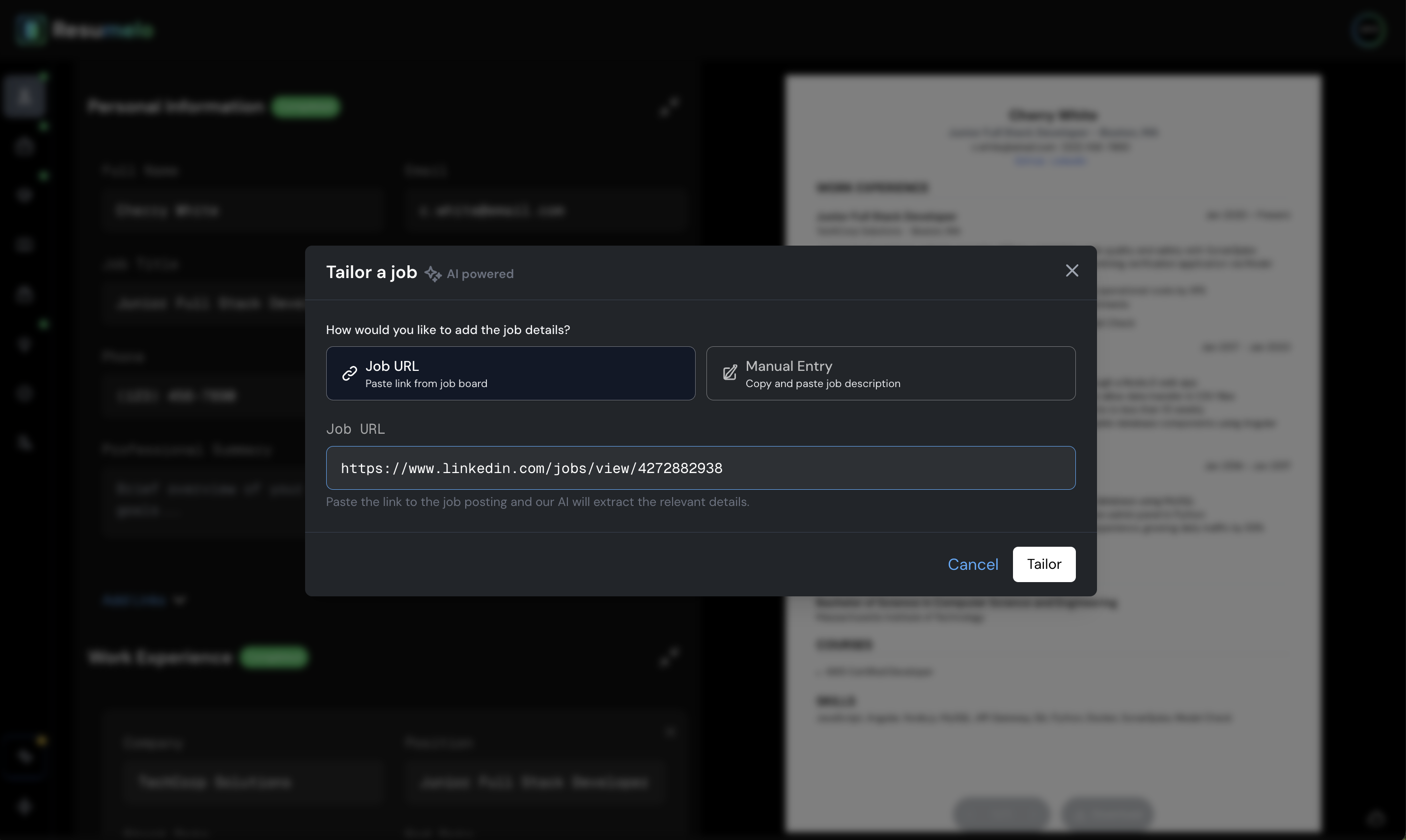 Resumelo gallery image