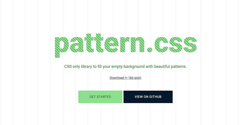 Pattern.css: CSS library to fill empty background with beautiful ...