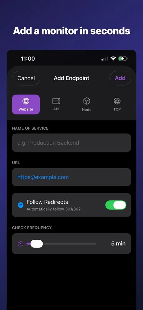 Monity - Screenshot 3 showing product features and functionality