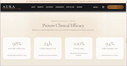Luxury Skincare Landing Page gallery image