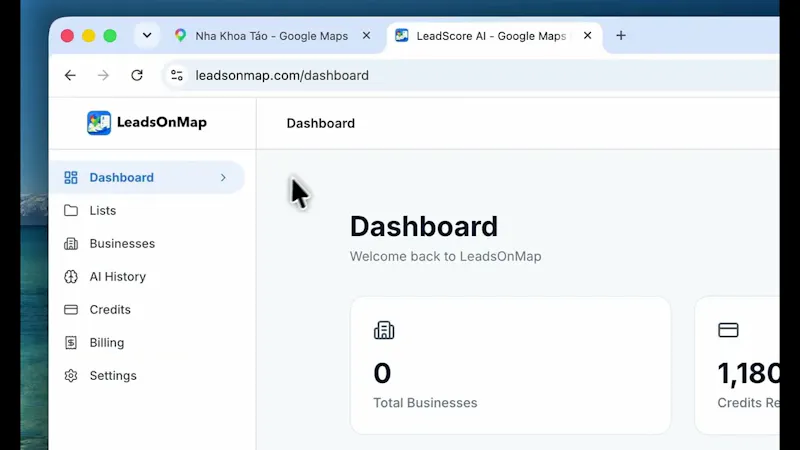 LeadsOnMap - Business Scraper screenshot 1 (video preview)
