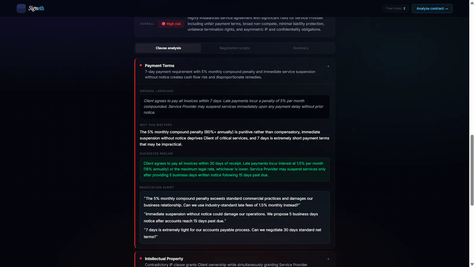 Signeth Read Every Contract Risk Nothing screenshot 1
