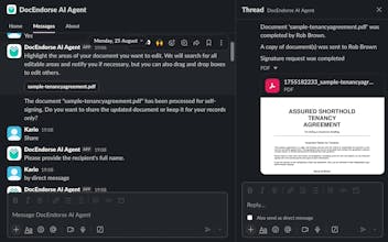 DocEndorse AI Agent For Slack gallery image
