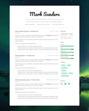 HTML Resume gallery image
