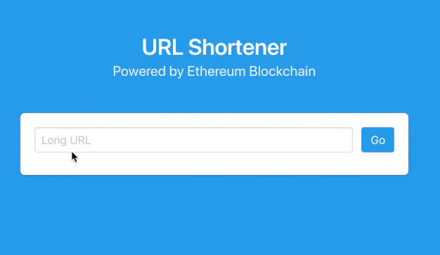 Ethereum URL Shortener gallery image