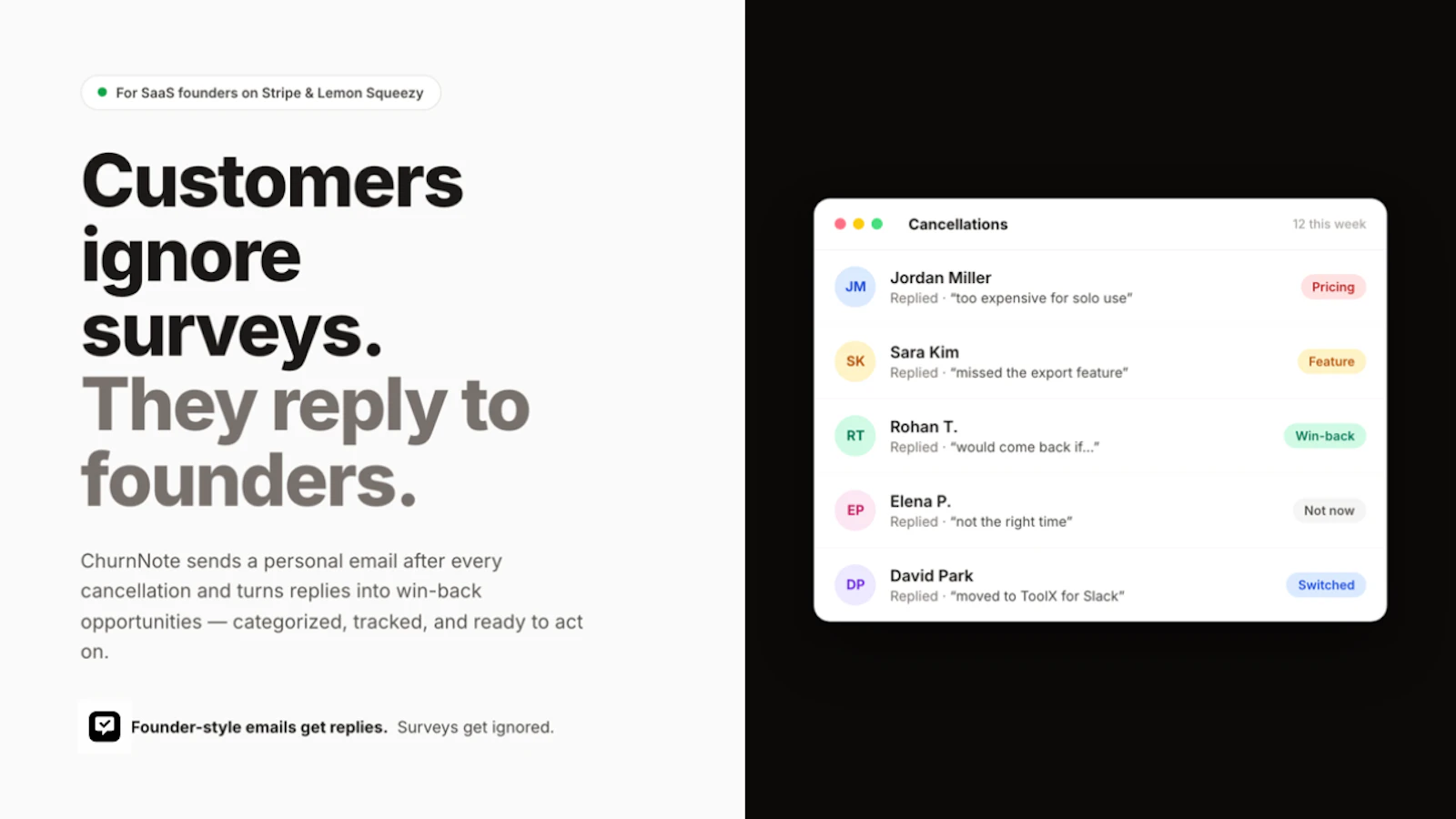 ChurnNote screenshot 2