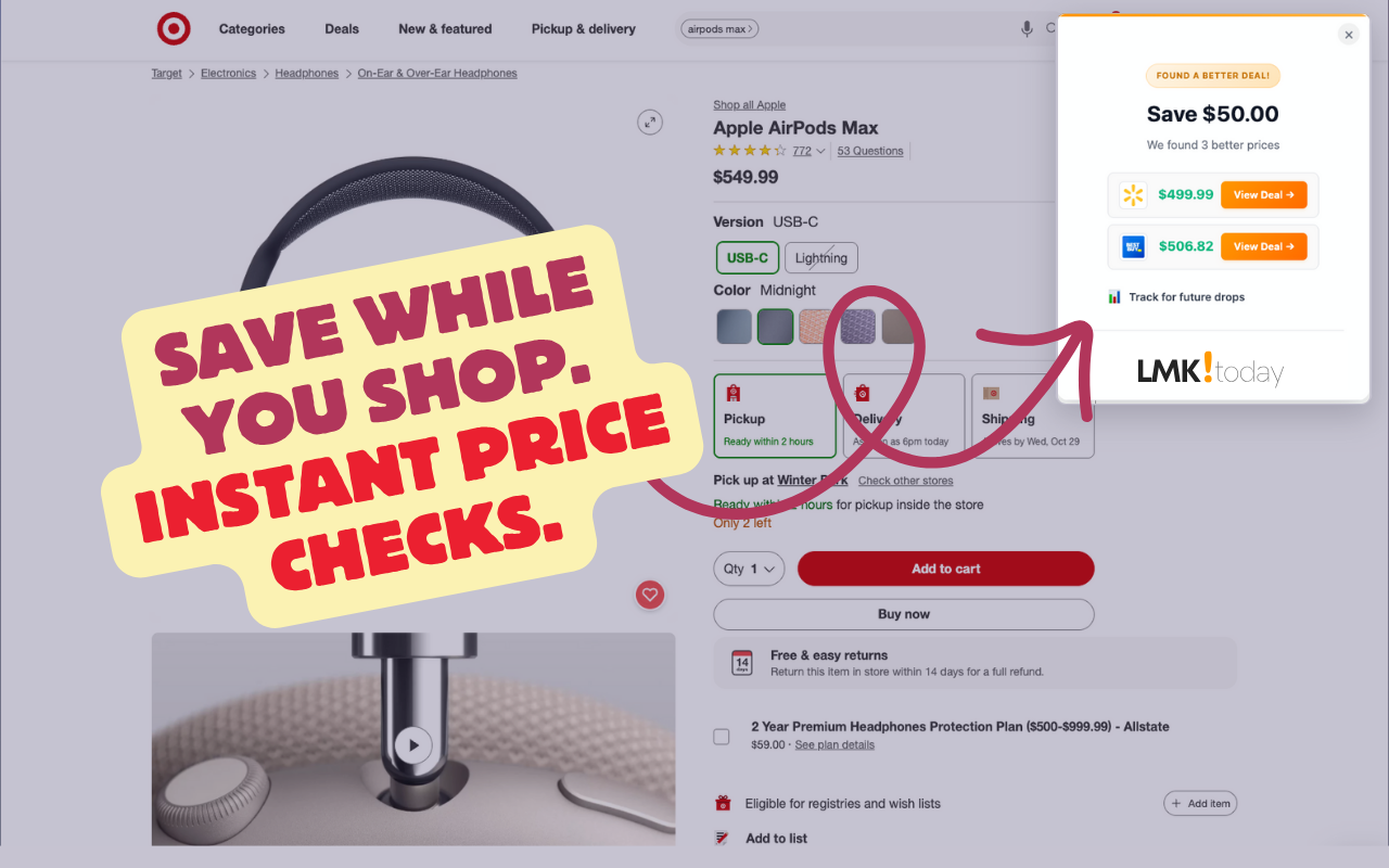 LMK.today!  - Main screenshot showing features and interface