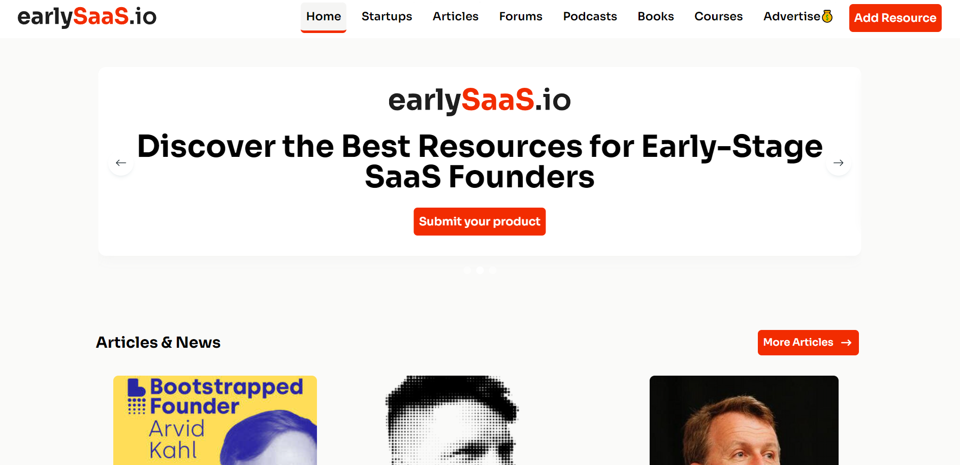 EarlySaaS.io - Eine Sammlung von Ressourcen, um in der SaaS -Branche weiter zu bleiben Medien 3