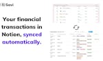Savi: Notion Finance Tracker image