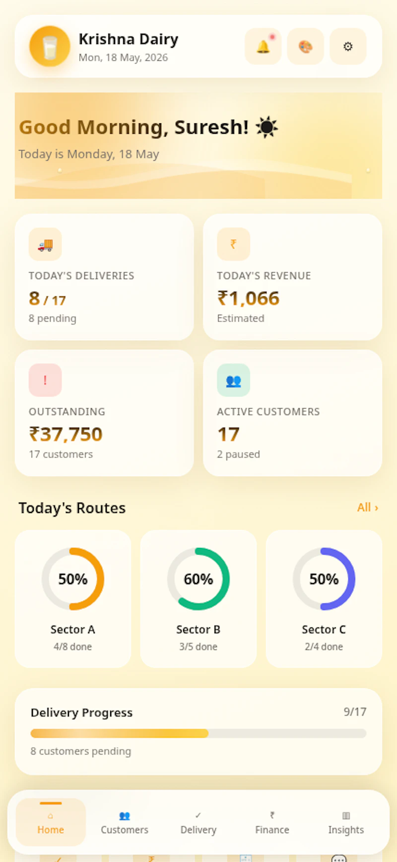 Dairy Manager — Milk Delivery Mini App screenshot 7