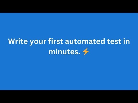 startuptile SprintsQ-Write your first automated test in minutes