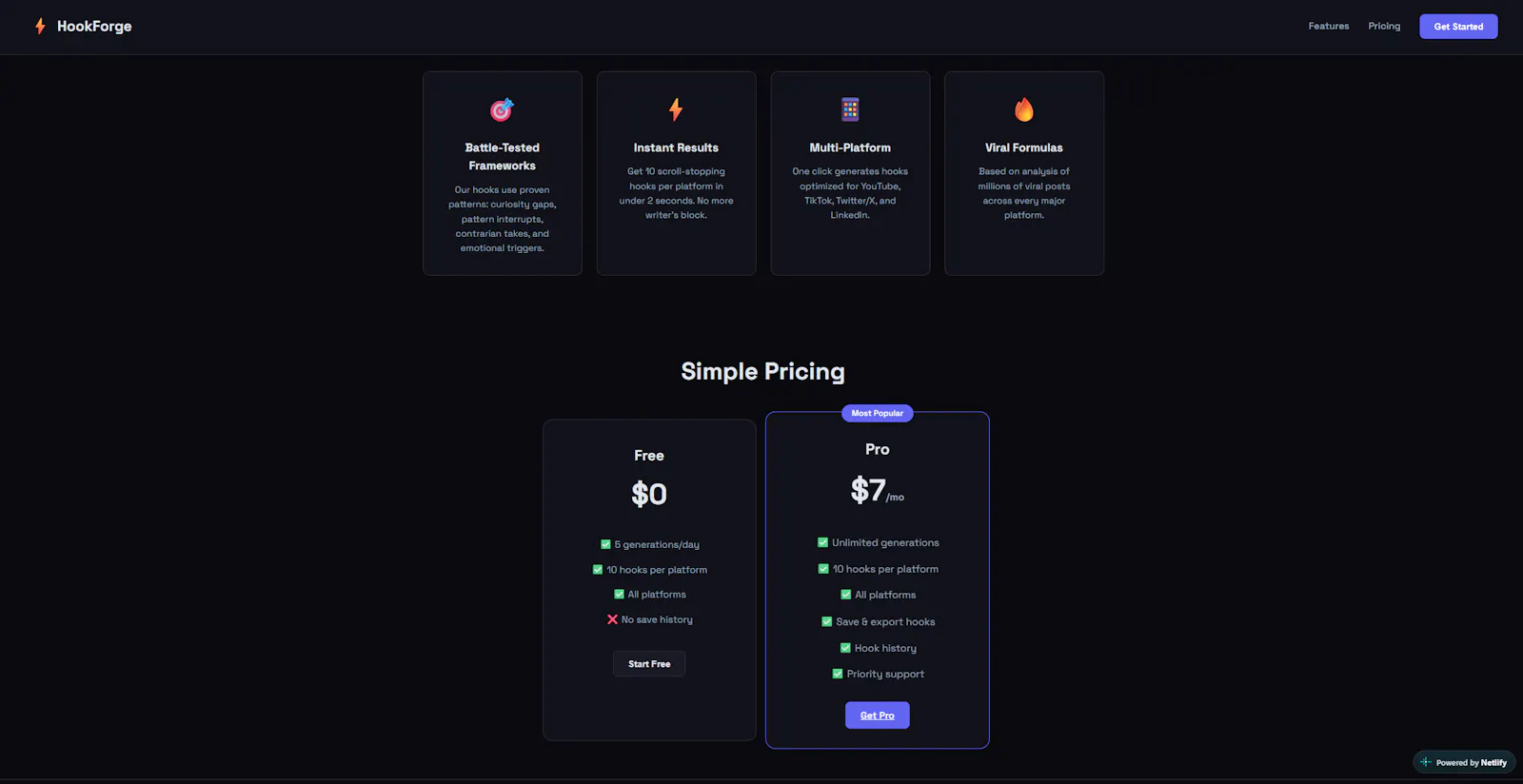 HookForge screenshot 2