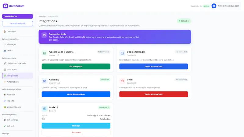 Data2AIBot screenshot 4