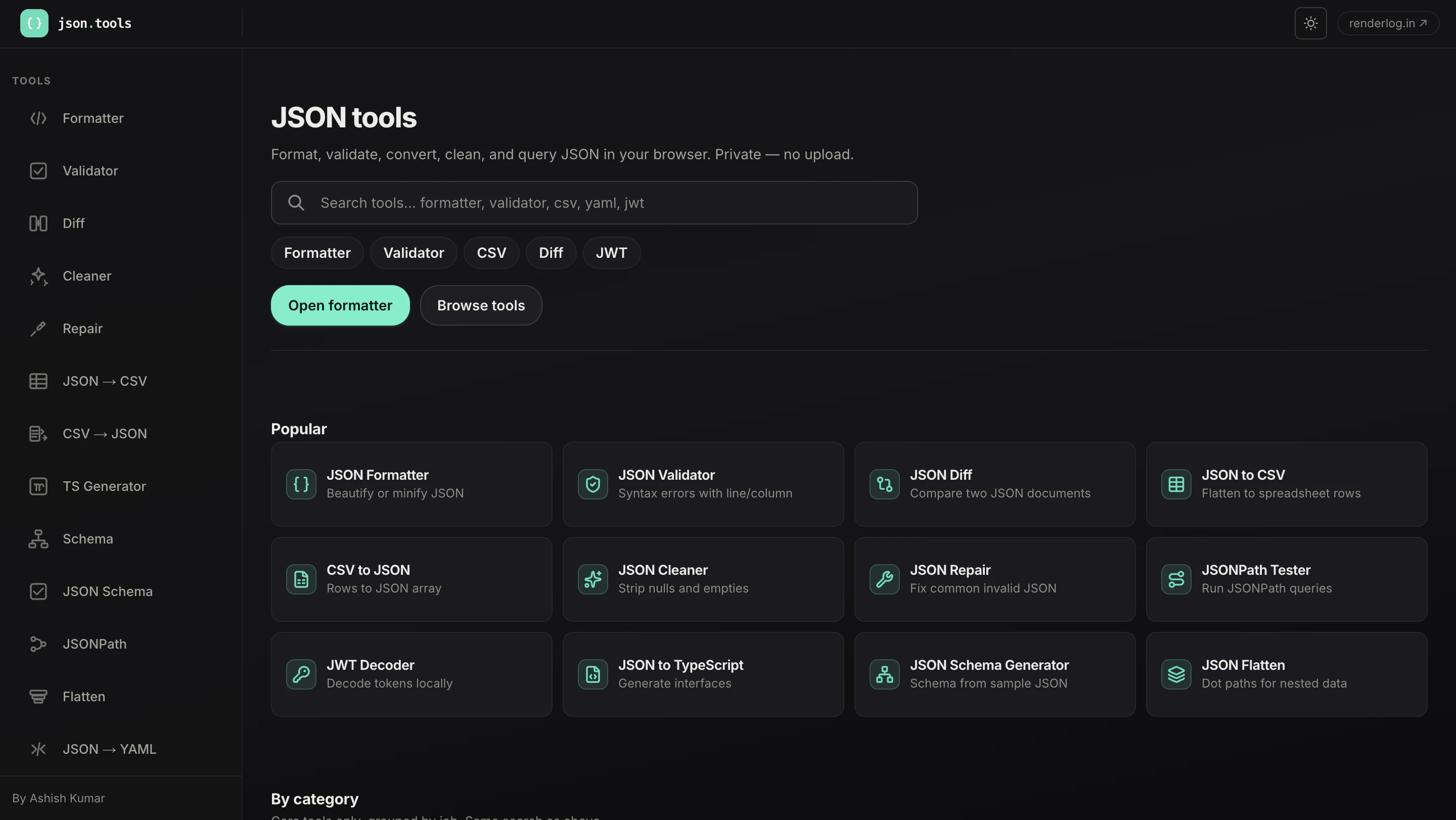 JSON Tools by Renderlog screenshot 2
