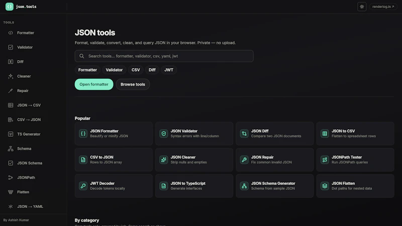 JSON Tools by Renderlog screenshot 2