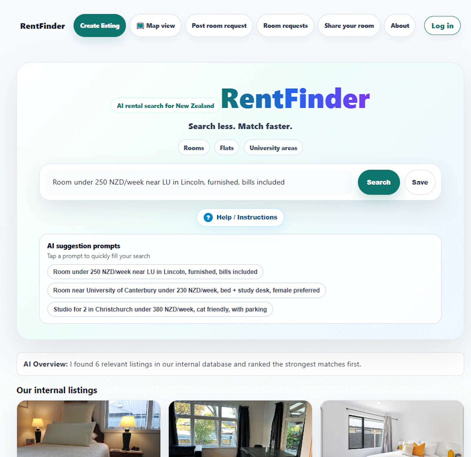 RentFinder screenshot 1