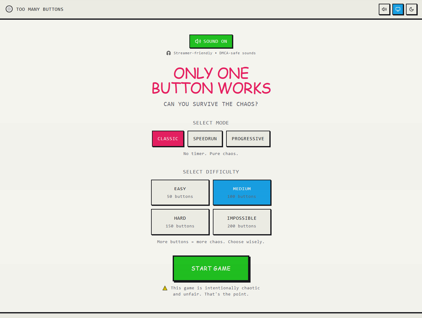 Too Many Buttons gallery image