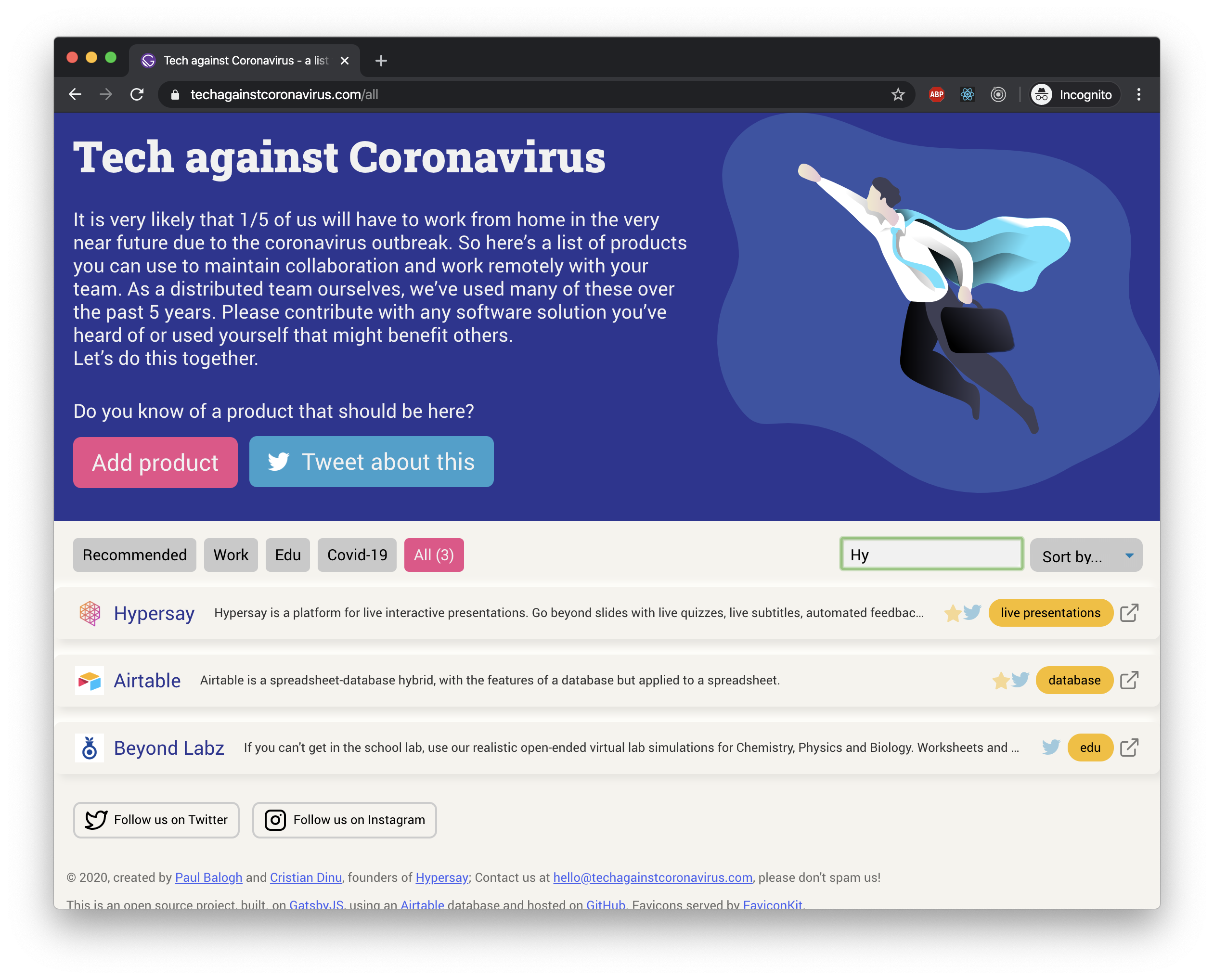 Tech Against Coronavirus gallery image