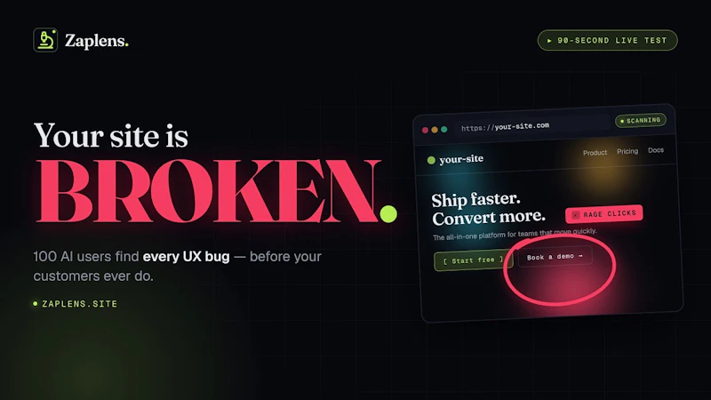 Zaplens screenshot 1 (video preview)