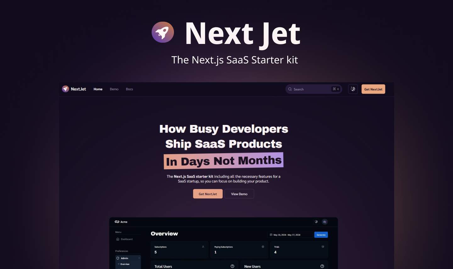 NextJet - 빠르고 확장 가능한 다음 SaaS 스타터 키트, 코딩 몇 주 절약 미디어 2