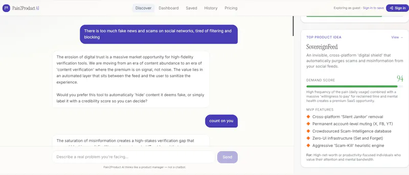 Pain2Product AI screenshot 3