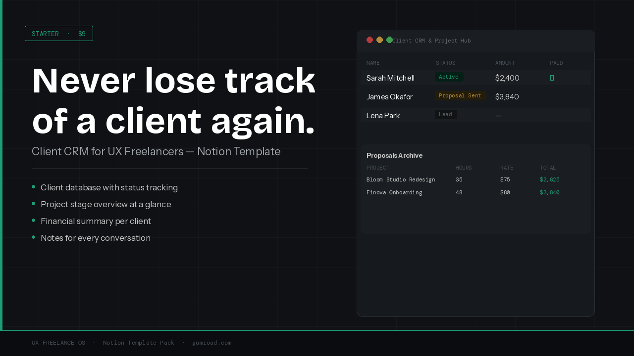 UX Freelance OS gallery image