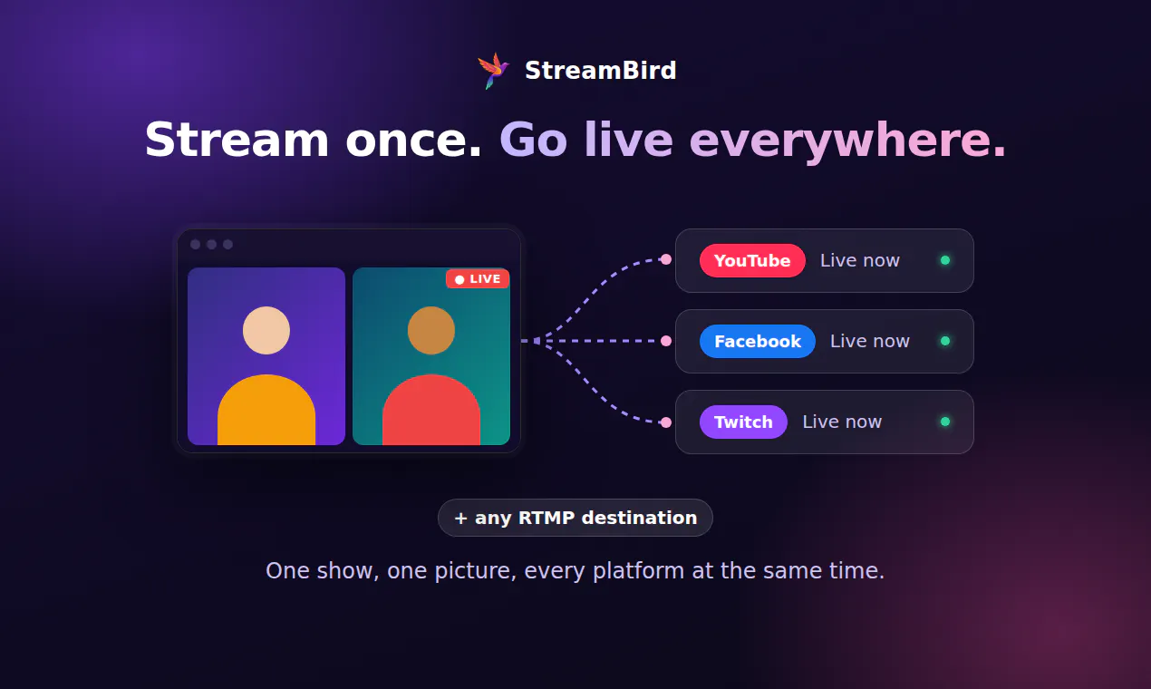 Streambird first launch! gallery image