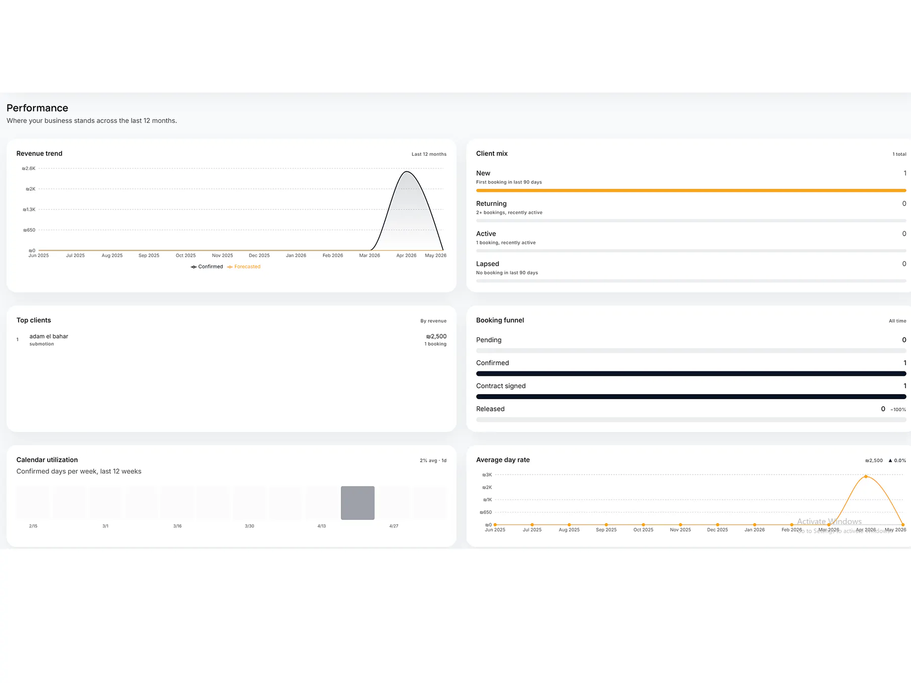 startuptile Hardbook-The freelancer booking link that signs the contract for you
