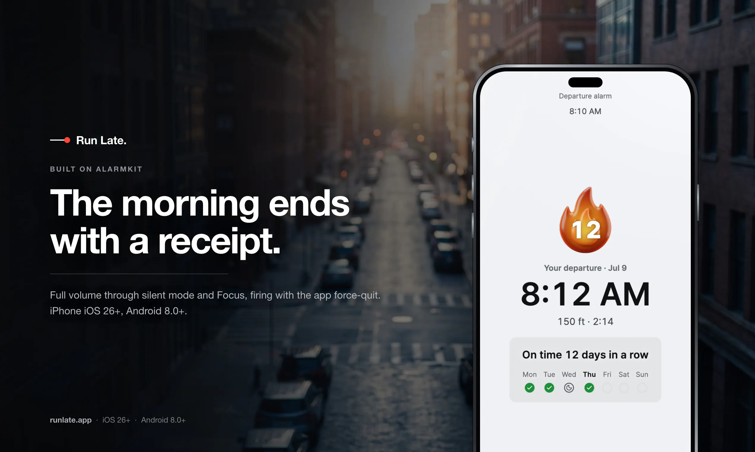 Run Late — GPS alarm clock gallery image