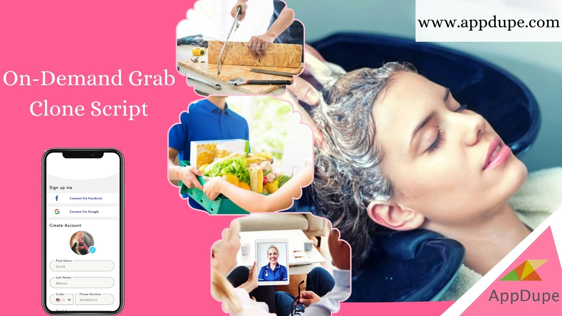 Features of the multi-service Grab clone