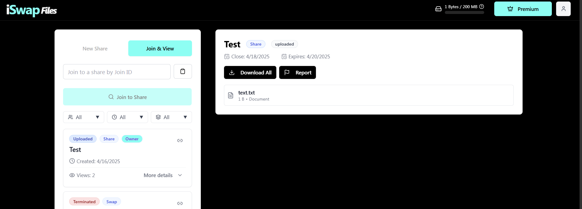 iSwap Files - Secure file sharing and swapping media 2