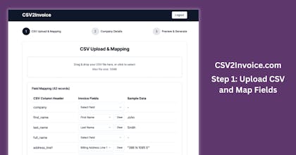 CSV2Invoice gallery image
