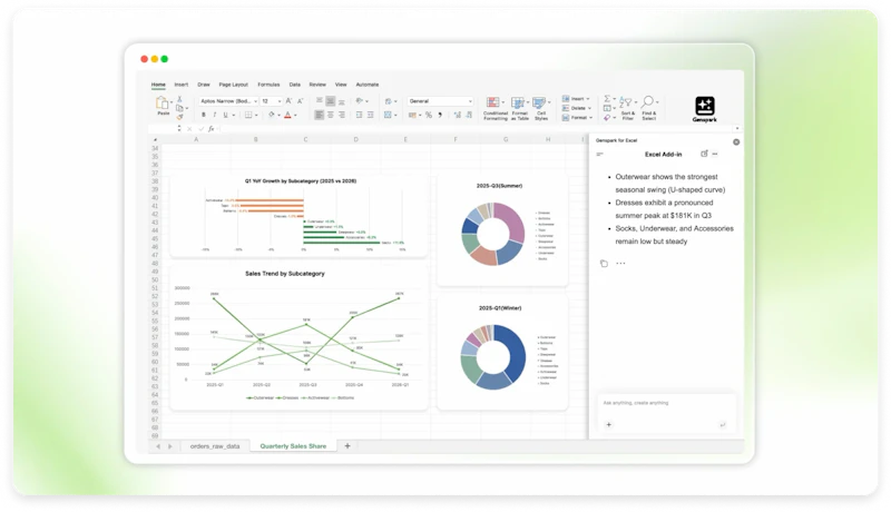 Genspark for Excel screenshot 2
