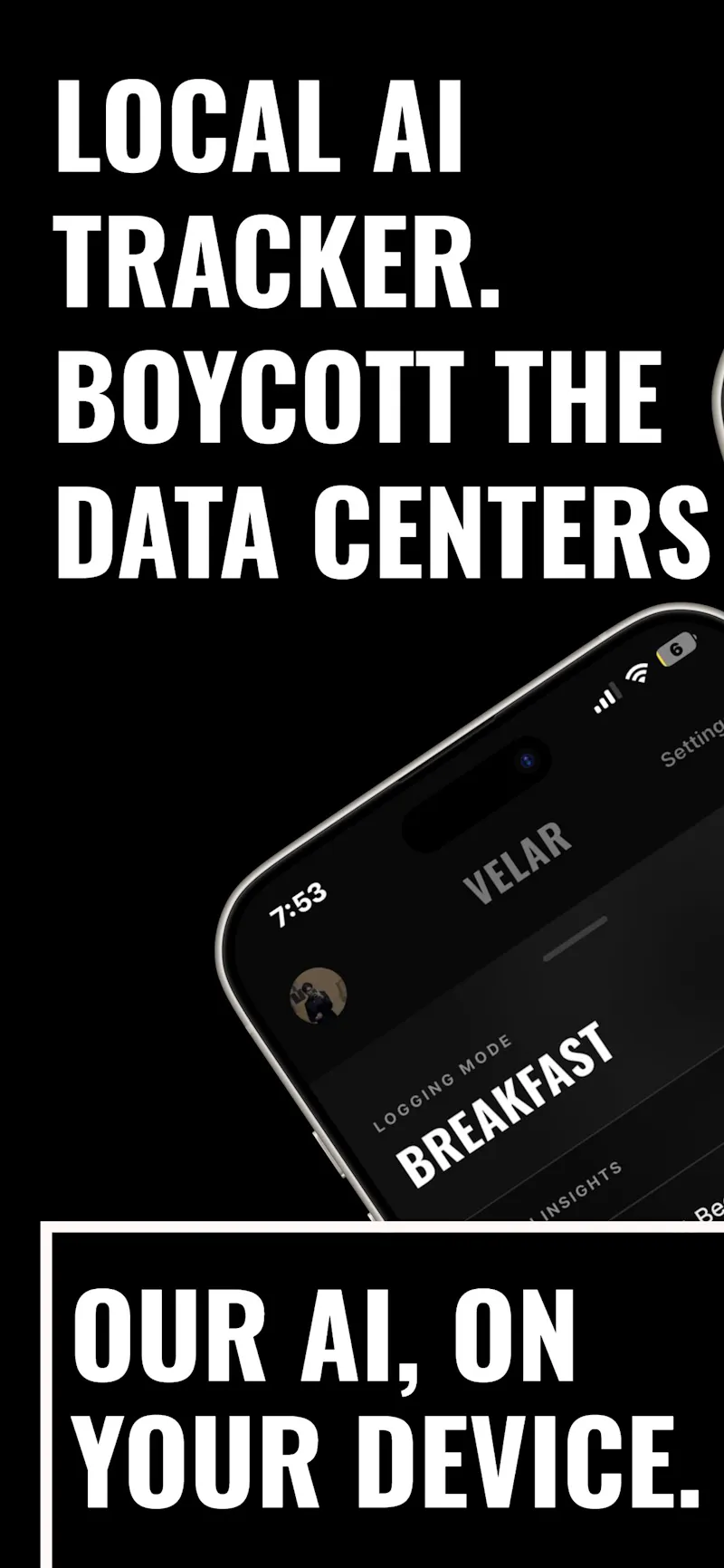 Velar: Offline AI Diet Tracker screenshot 1