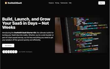 SvelteKit SaaS Starter Kit gallery image