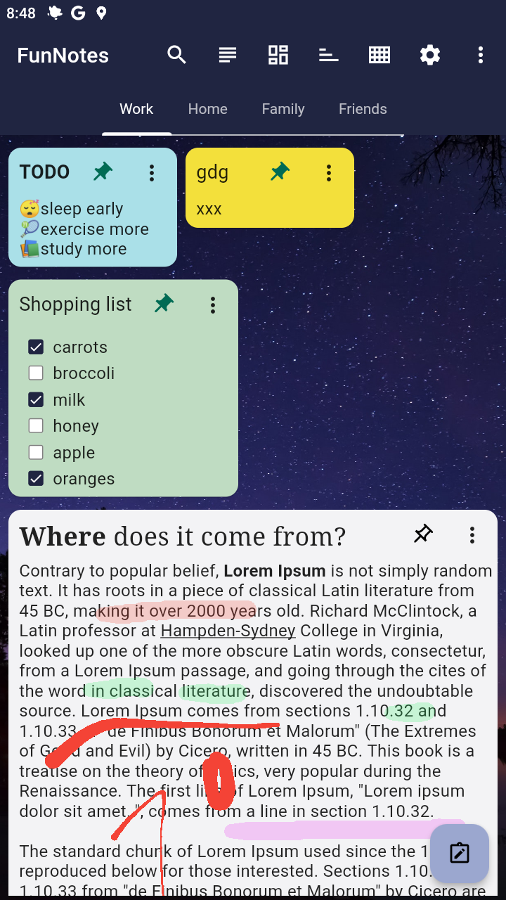 Média Funnotes - Application de prise de notes personnalisable 3