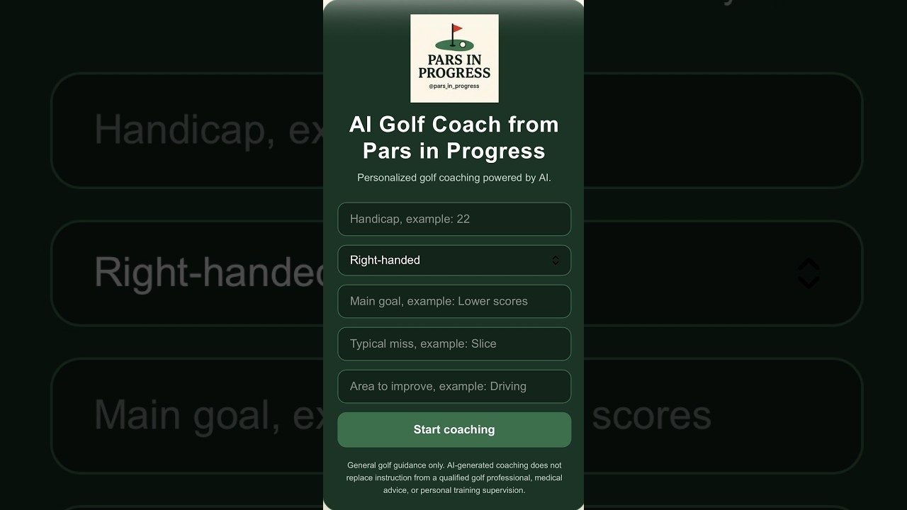 Pars in Progress AI Golf Coach gallery image