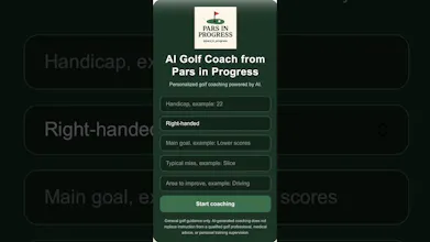 Pars in Progress AI Golf Coach gallery image