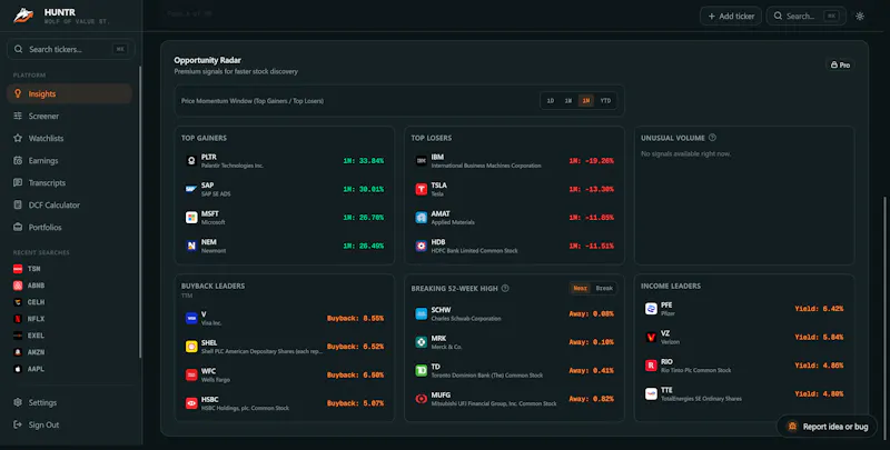 Huntr screenshot 4