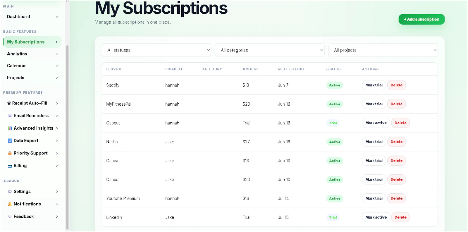 Subtraz screenshot 2