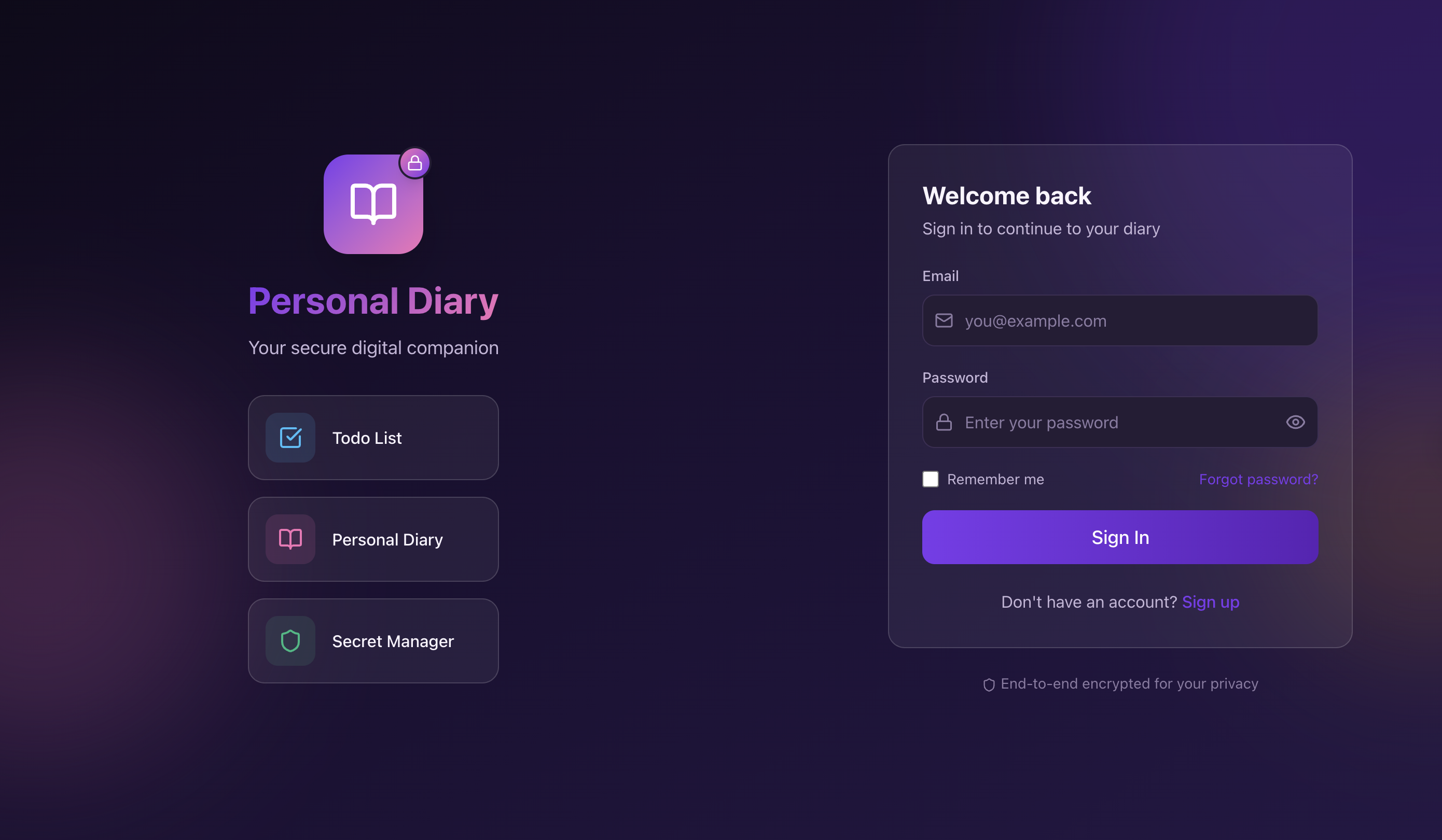 Personal Diary gallery image